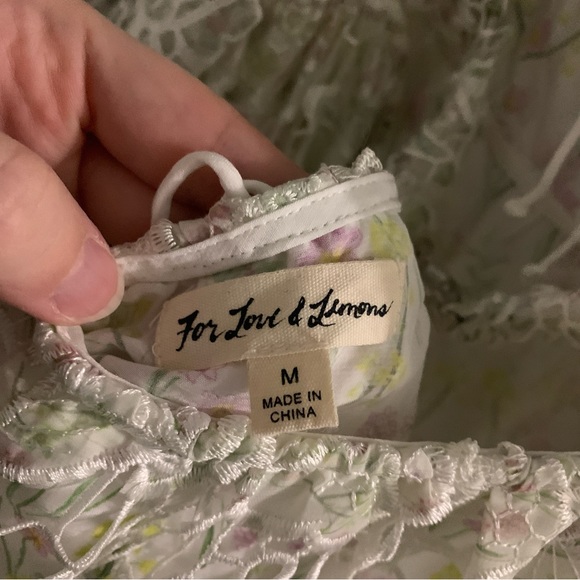 For Love and Lemons Sundae Mini Dress with shorts - Picture 6 of 12